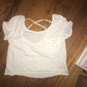 White crop top